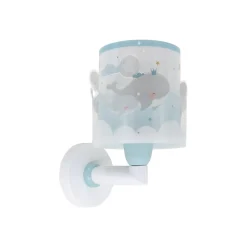 Dalber Whale Dreams wandlamp, blauw