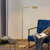 Danuta verstelbare LED vloerlamp, mat messing