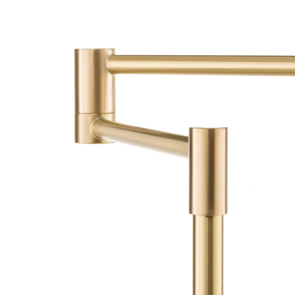 Danuta verstelbare LED vloerlamp, mat messing