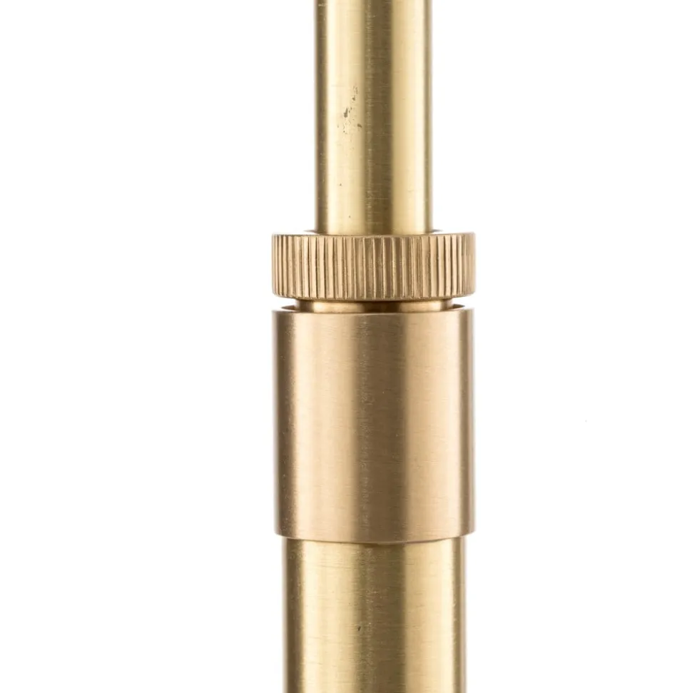 Danuta verstelbare LED vloerlamp, mat messing