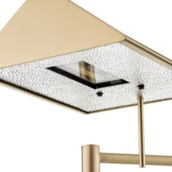 Danuta verstelbare LED vloerlamp, mat messing