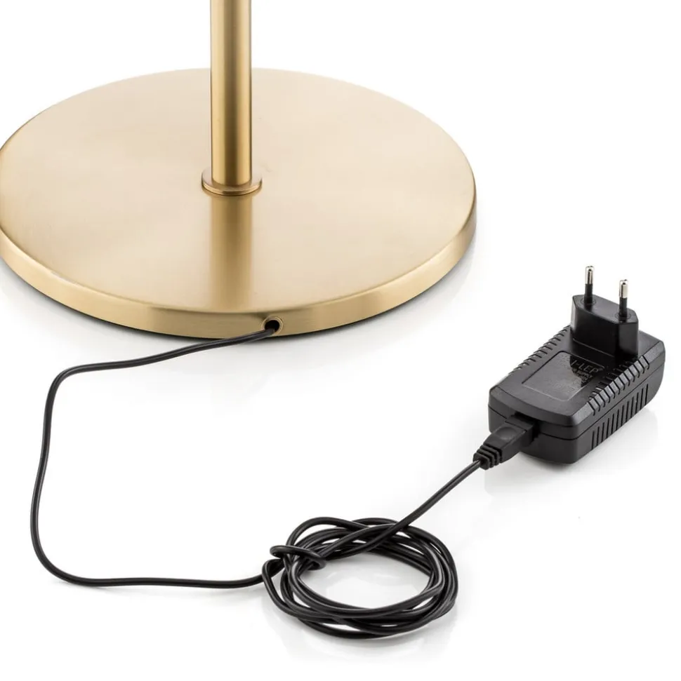 Danuta verstelbare LED vloerlamp, mat messing