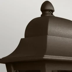 Deco Lane buitenwandlamp, brons, lantaarn, aluminium, IP44