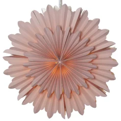 Decoratie ster Crystal papier zonder fitting roze