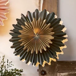 Decoratie ster Crystal papier zonder fitting groen