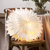 Decoratie ster Crystal papier zonder fitting wit