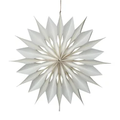 Decoratie ster Flinga papier met magneet, batterij