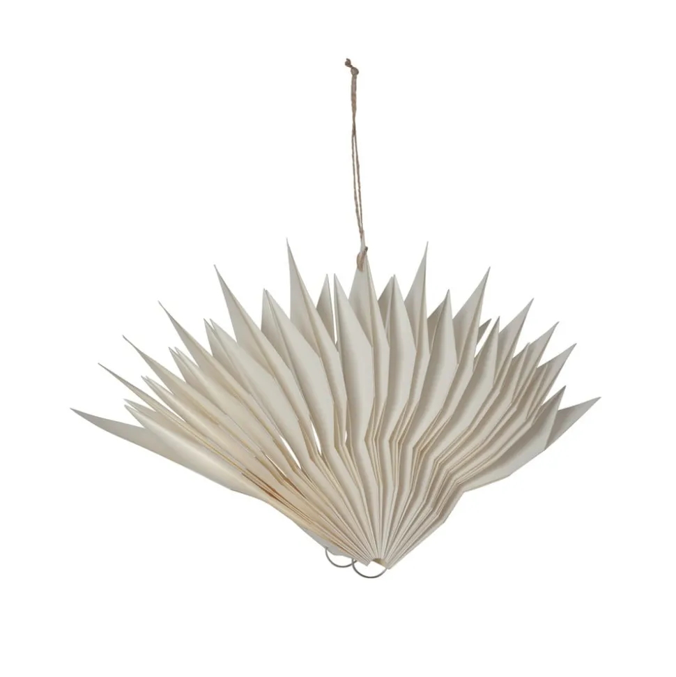 Decoratie ster Flinga papier met magneet, batterij