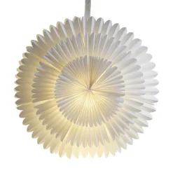 Decoratie ster Frost, papier z. fitting Ø 50cm wit
