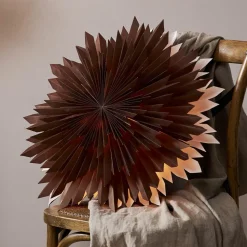 Decoratie ster Ice, papier, zonder fitting bruin