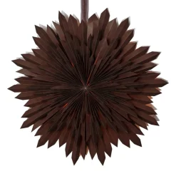 Decoratie ster Ice, papier, zonder fitting bruin