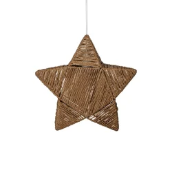 Decoratie ster Rappe van papieren koorden, hangend