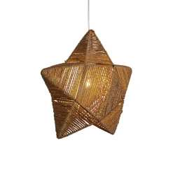 Decoratie ster Rappe van papieren koorden, hangend