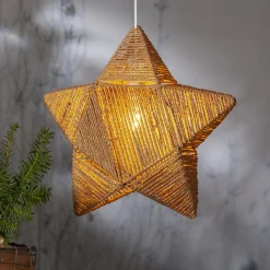 Decoratie ster Rappe van papieren koorden, hangend