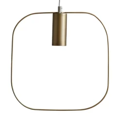 Decoratie-hanglamp Shape met vierkant, goud