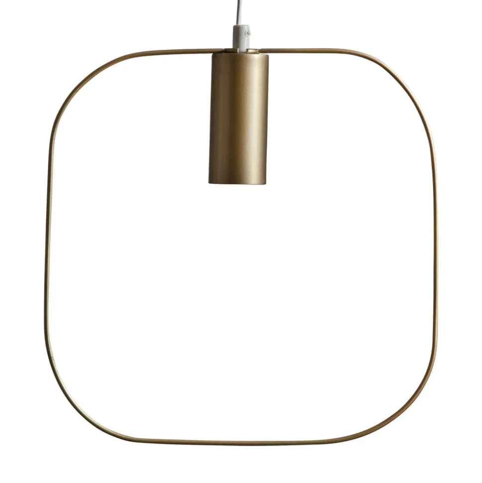 Decoratie-hanglamp Shape met vierkant, goud