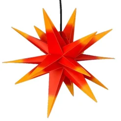 Decoratie-ster, buiten, 18-pnt, Ø 40 cm rood/geel