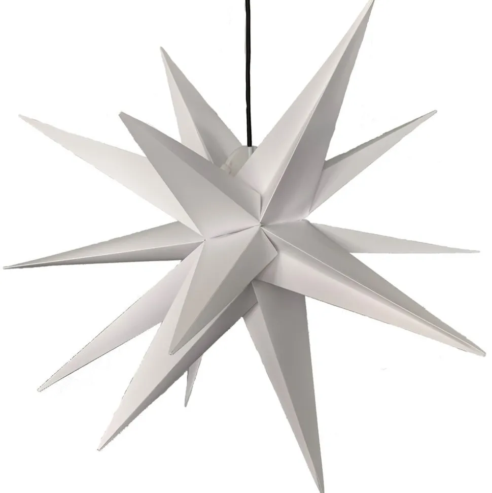 Decoratie-ster XXL buiten, 18-punten, Ø 80 cm wit