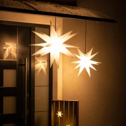 Decoratie-ster XXL buiten, 18-punten, Ø 80 cm wit