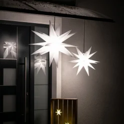 Decoratie-ster XXL buiten, 18-punten, Ø 80 cm wit
