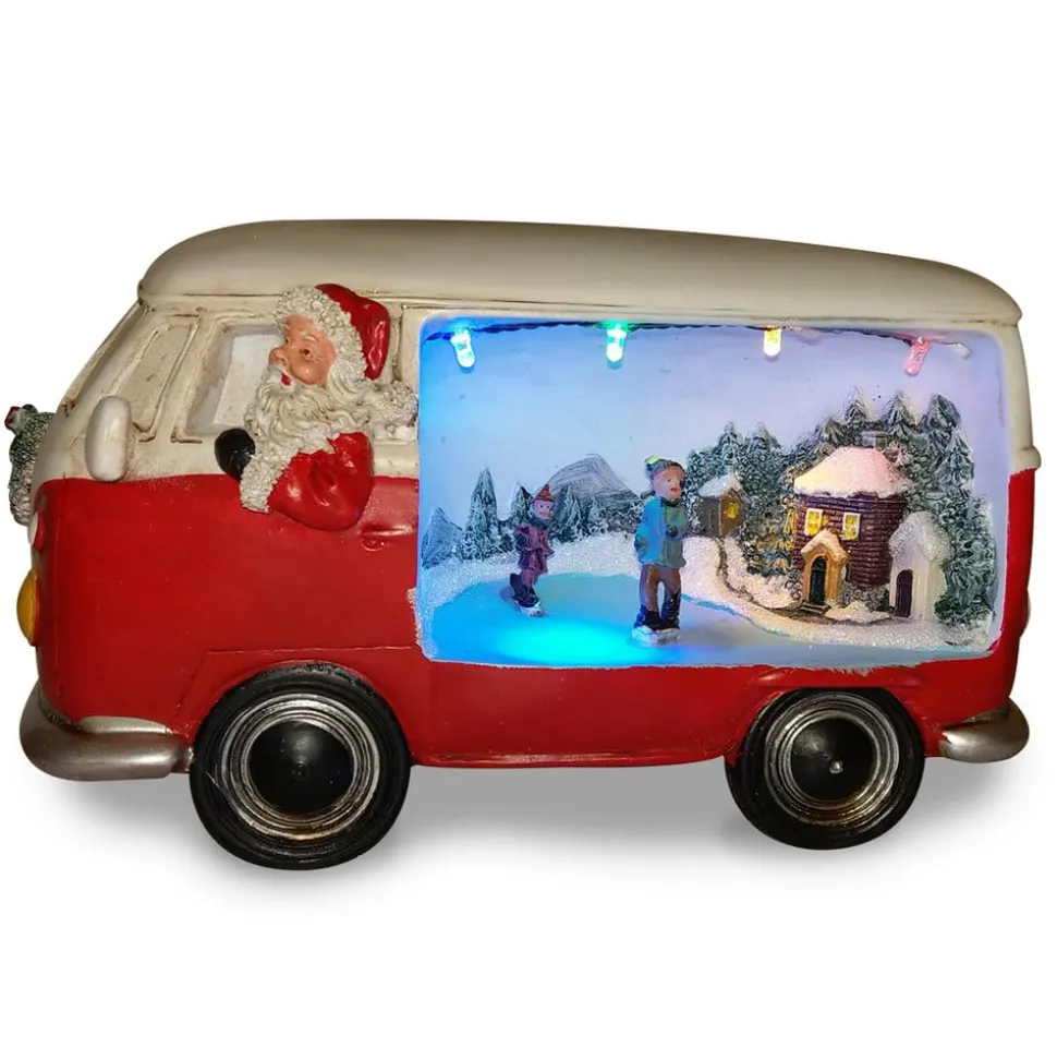 Decoratieve lamp Merryville met LED - Kerstbus