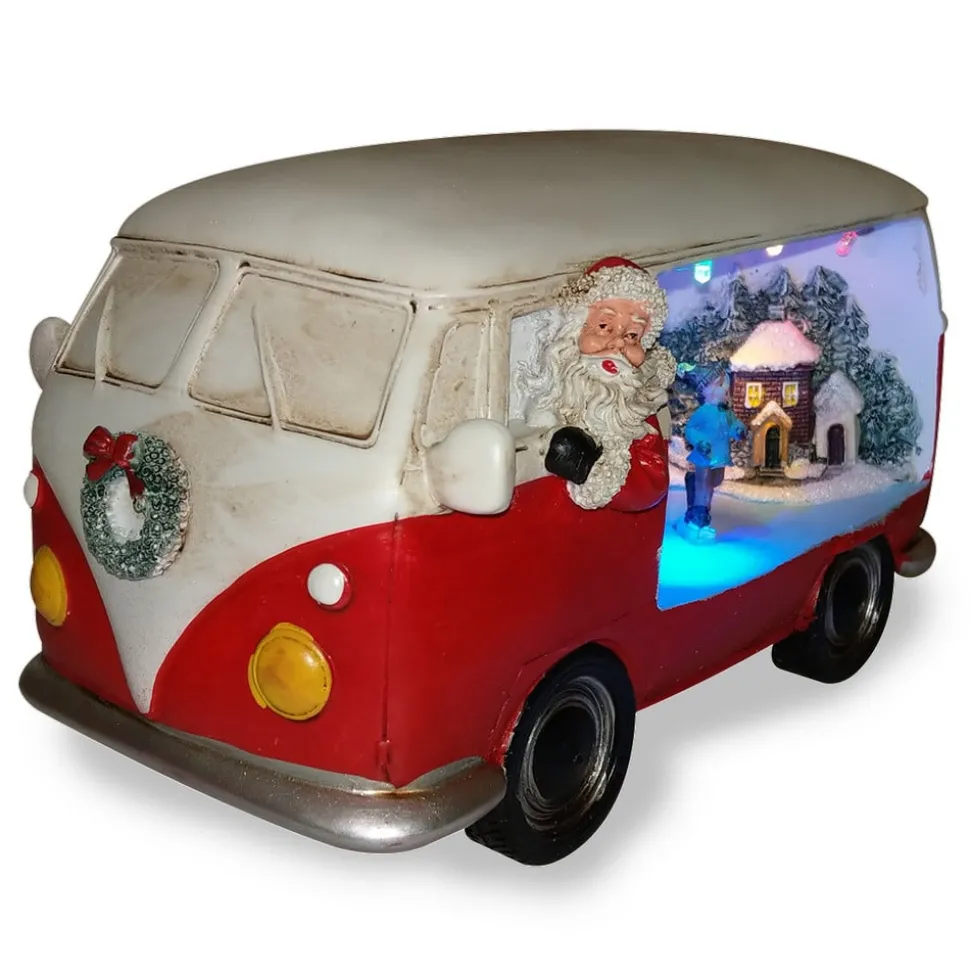 Decoratieve lamp Merryville met LED - Kerstbus