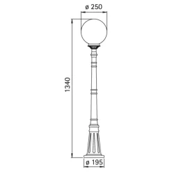 Decoratieve tuinpadverlichting GOL 161