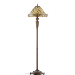 Decoratieve vloerlamp Diamond met Tiffany-kap