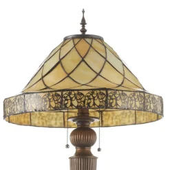 Decoratieve vloerlamp Diamond met Tiffany-kap