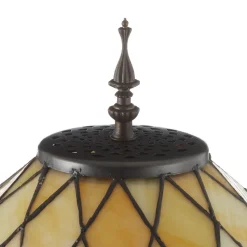 Decoratieve vloerlamp Diamond met Tiffany-kap