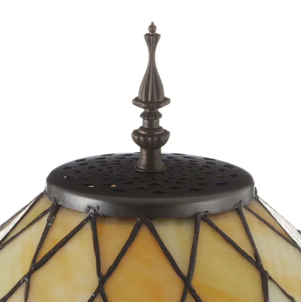 Decoratieve vloerlamp Diamond met Tiffany-kap