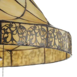 Decoratieve vloerlamp Diamond met Tiffany-kap