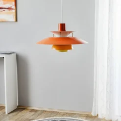 Deense designer hanglamp PH 5, oranje