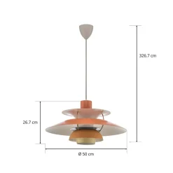 Deense designer hanglamp PH 5, oranje