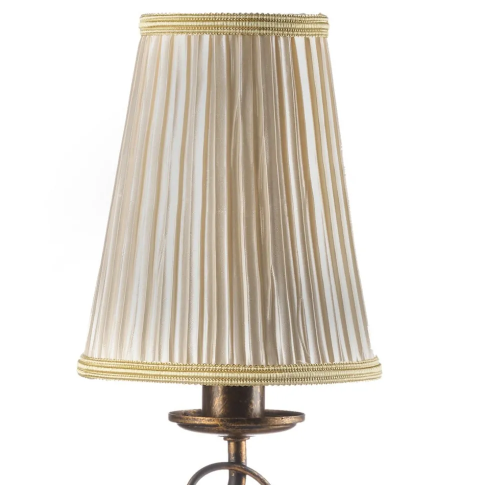 Delia tafellamp, bronskleurig, ijzer, hoogte 42 cm, Ø 15 cm