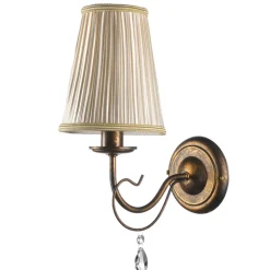 Delia wandlamp, bronskleurig, 1-lamp, breedte 15 cm