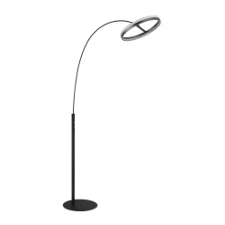 Della LED vloerlamp, hoogte 190 cm, zwart/donkergrijs, metaal