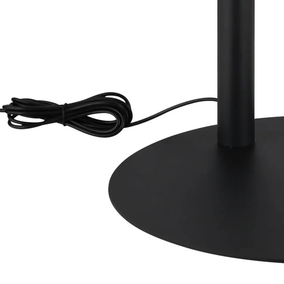 Della LED vloerlamp, hoogte 190 cm, zwart/donkergrijs, metaal