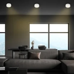 Desi inbouwlamp, wit, Ø9cm, aan/uit, 3.000 K