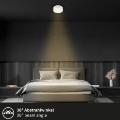 Desi inbouwlamp, wit, Ø9cm, dimbaar, 3000K