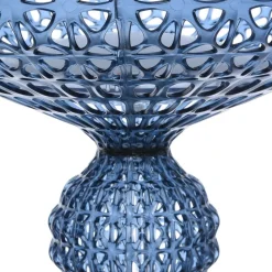 Design vloerlamp Kabuki met LED's, lichtblauw