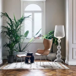 Design vloerlamp met LED's, transparant