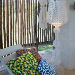 Design vloerlamp met LED's, transparant