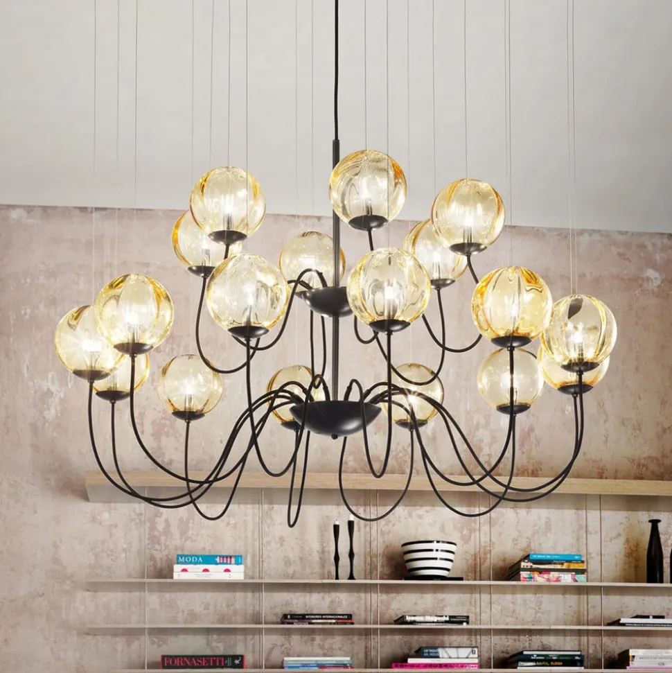 Design-kroonluchter Puppet van Muranoglas