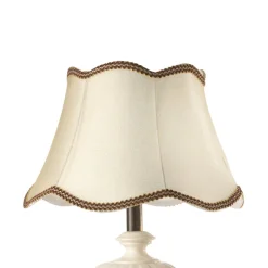 Desy tafellamp, keramiek, crèmekleurig, hoogte 60 cm, E27