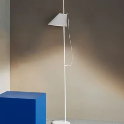 Dimbare designer LED tafellamp Yuh in wit