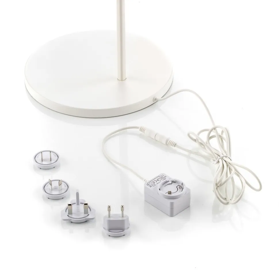 Dimbare designer LED tafellamp Yuh in wit