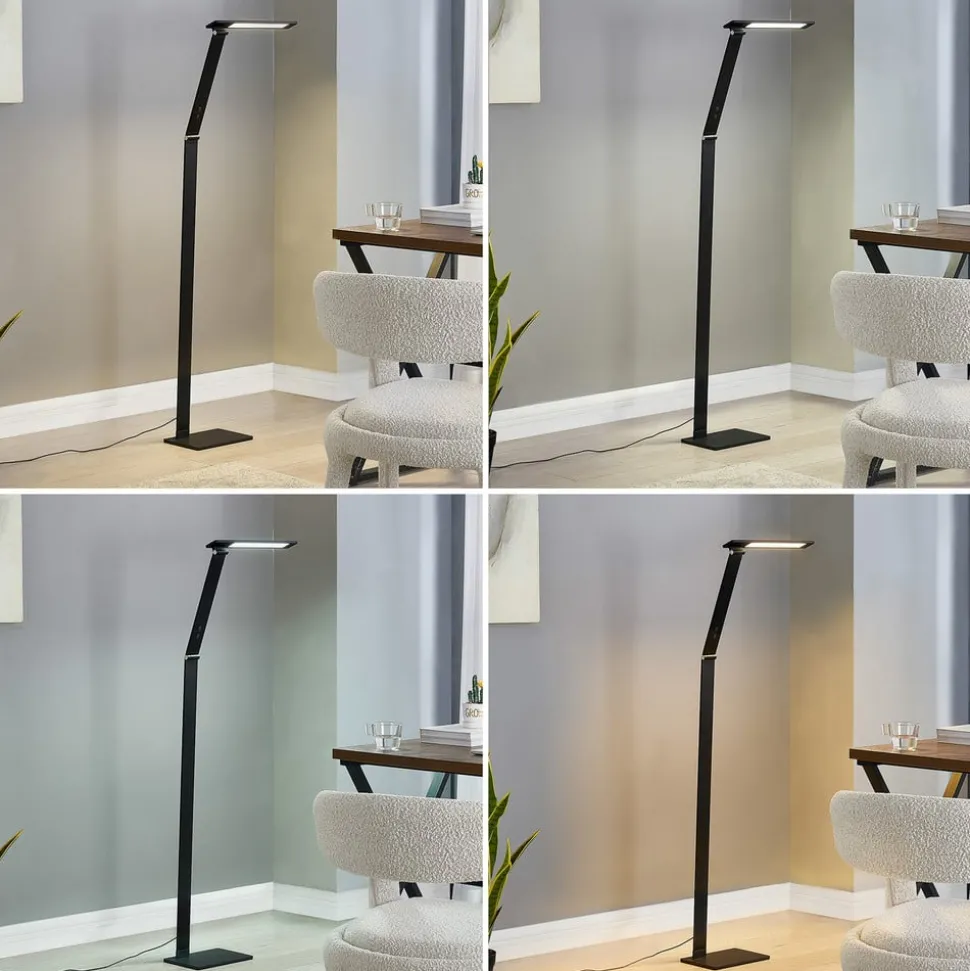 Dimbare LED vloerlamp Salome, lichtkleur variabel