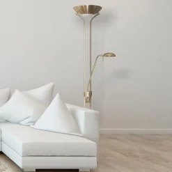 Dimbare uplighter Jerik, antiek messing