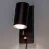 Dimbare wandlamp Carrie met kabel en stekker